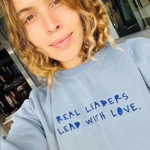 Cleo Wade Real Leaders Lead With Love Crewneck